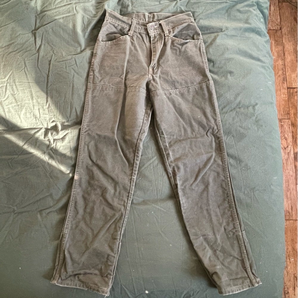 VF Imagewear army green canvas brush pants women’s 6 30 NPS uniform